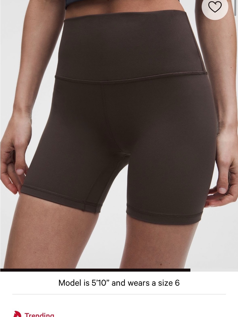 Lululemon Brown Align Biker Shorts